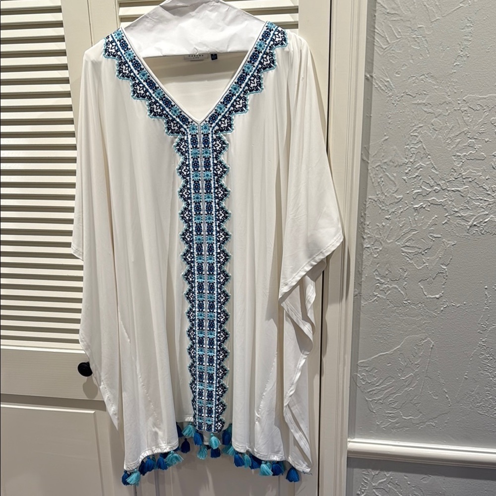 Cabana Life Coverup Tunic with Dolman Sleeves